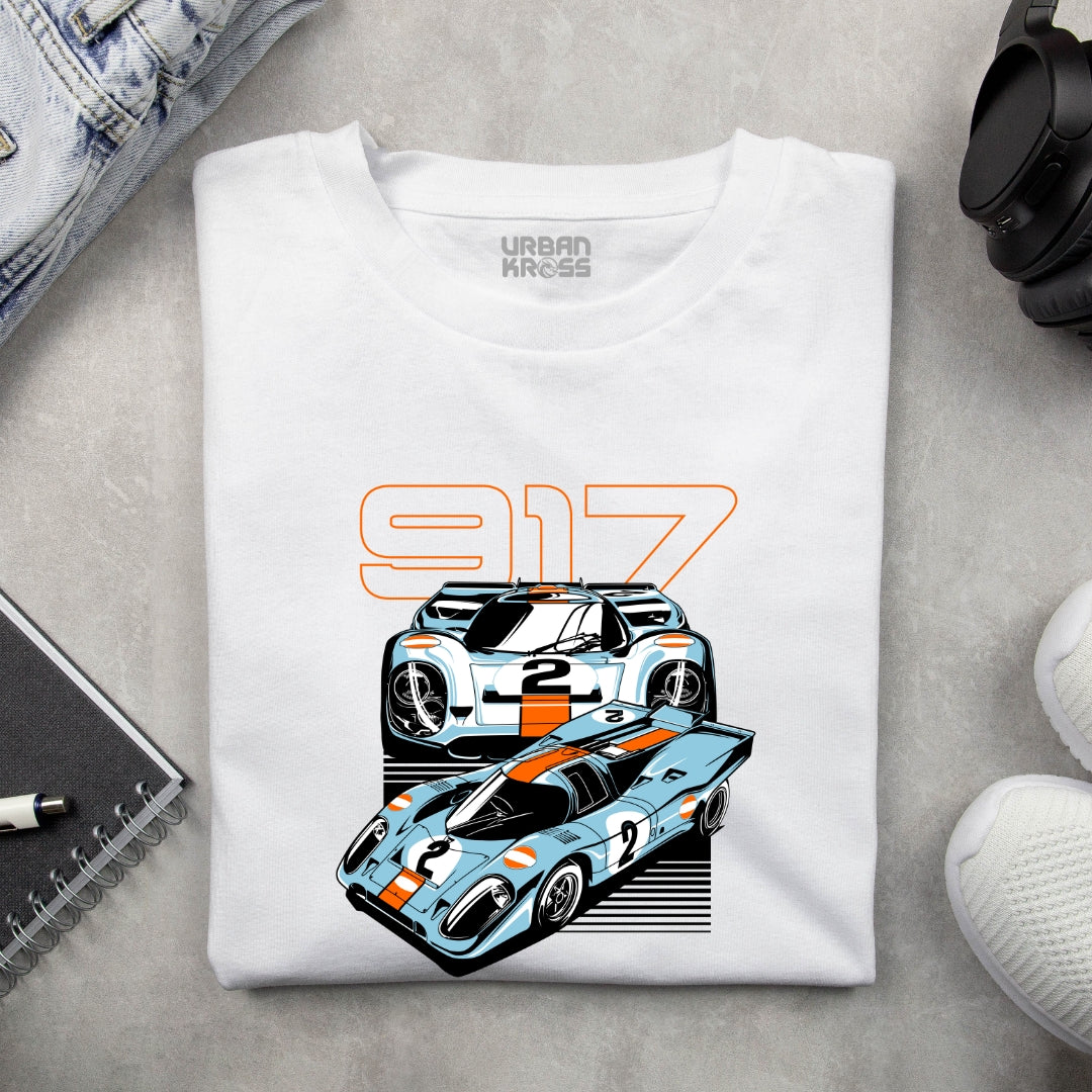 Racing Car 917 Unisex Classic Crew T-Shirt