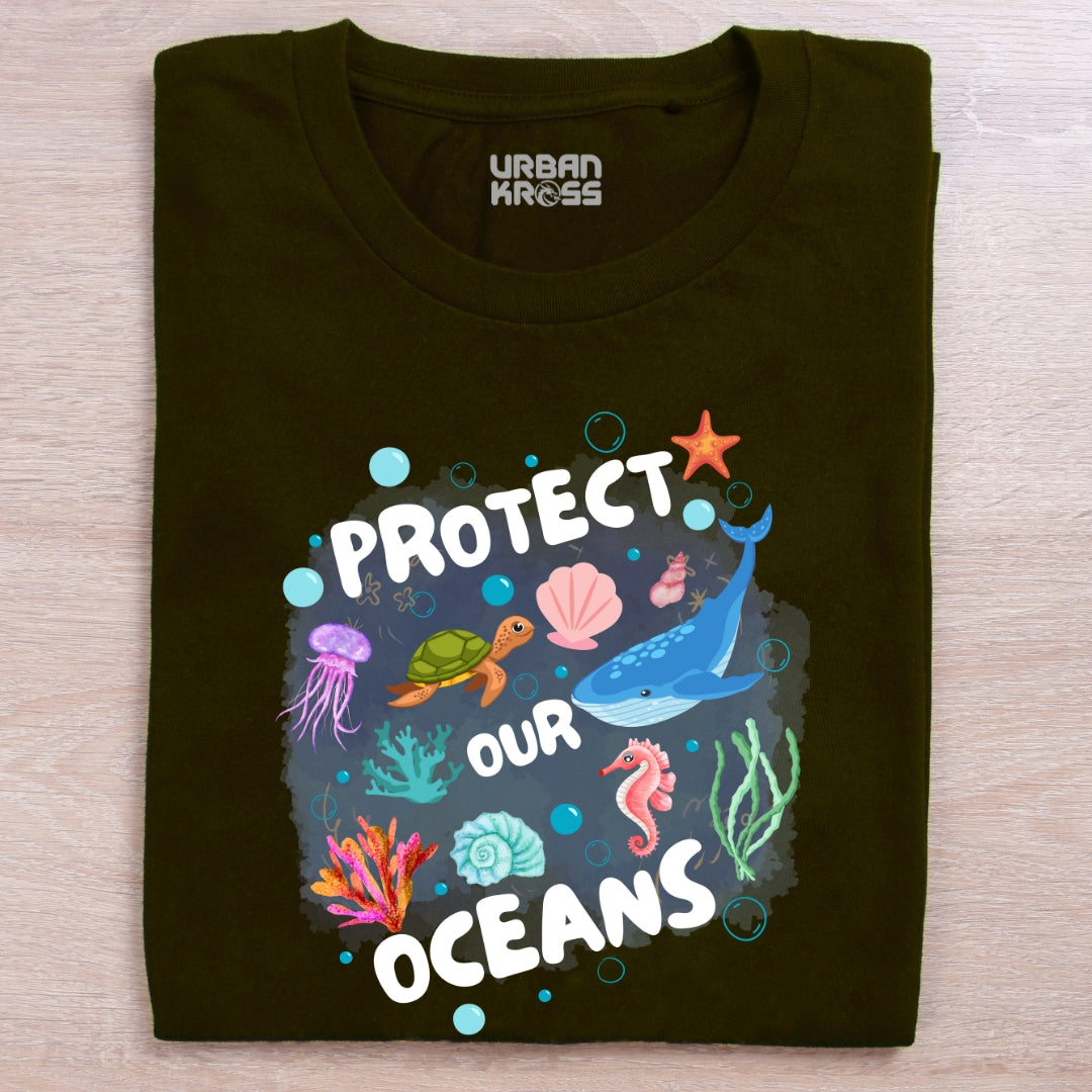 Protect Our Oceans Unisex Classic Crew T-Shirt