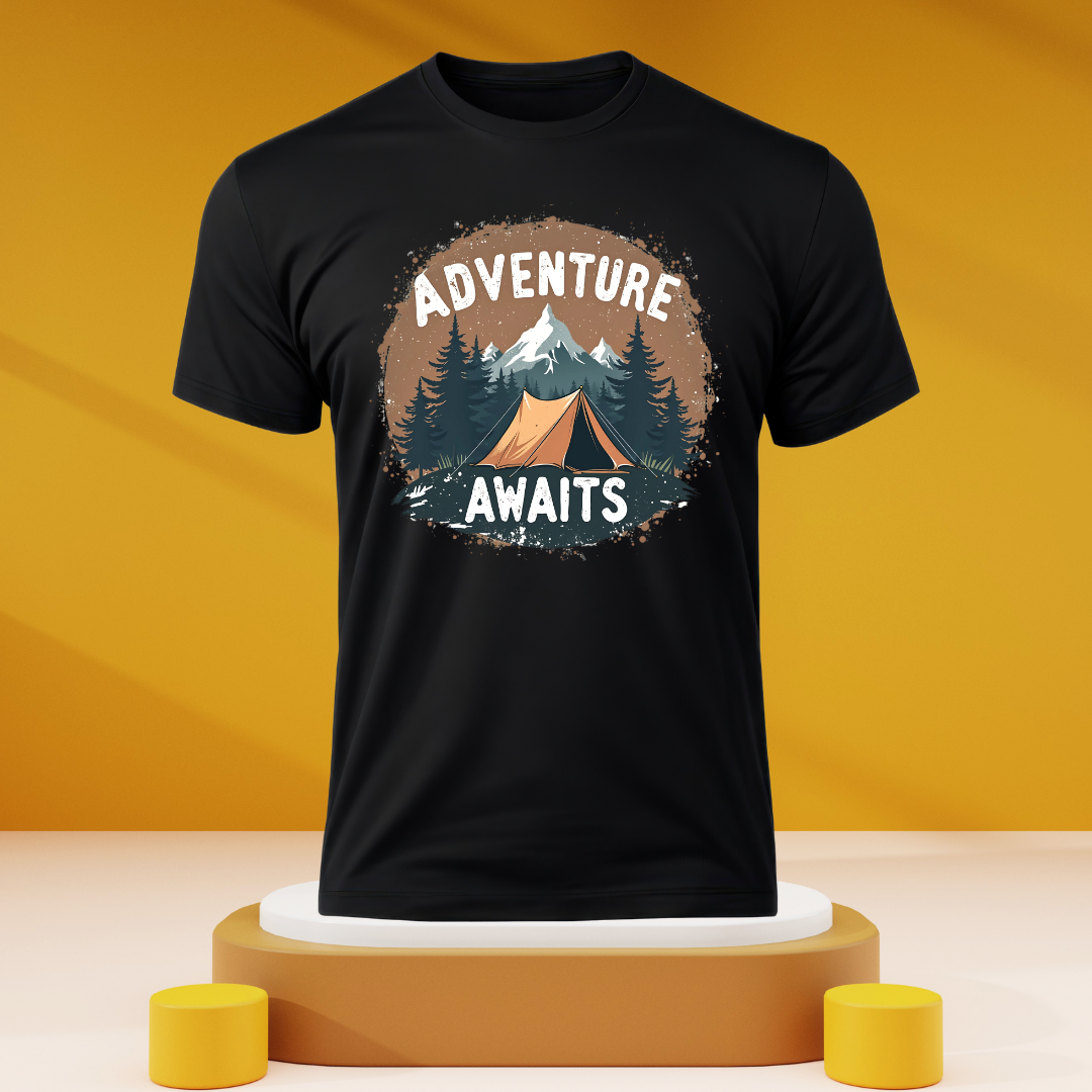 Adventure Awaits Dark Unisex tshirts