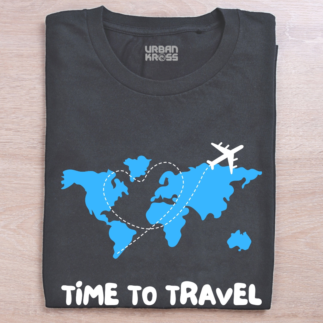 Time To Travel Unisex Classic Crew T-Shirt
