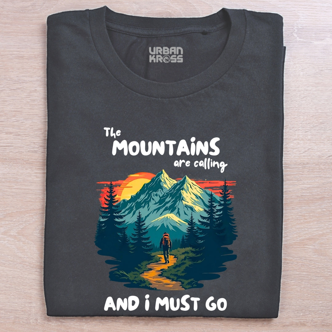 The Mountains Are Calling Unisex Classic Crew T-Shirt