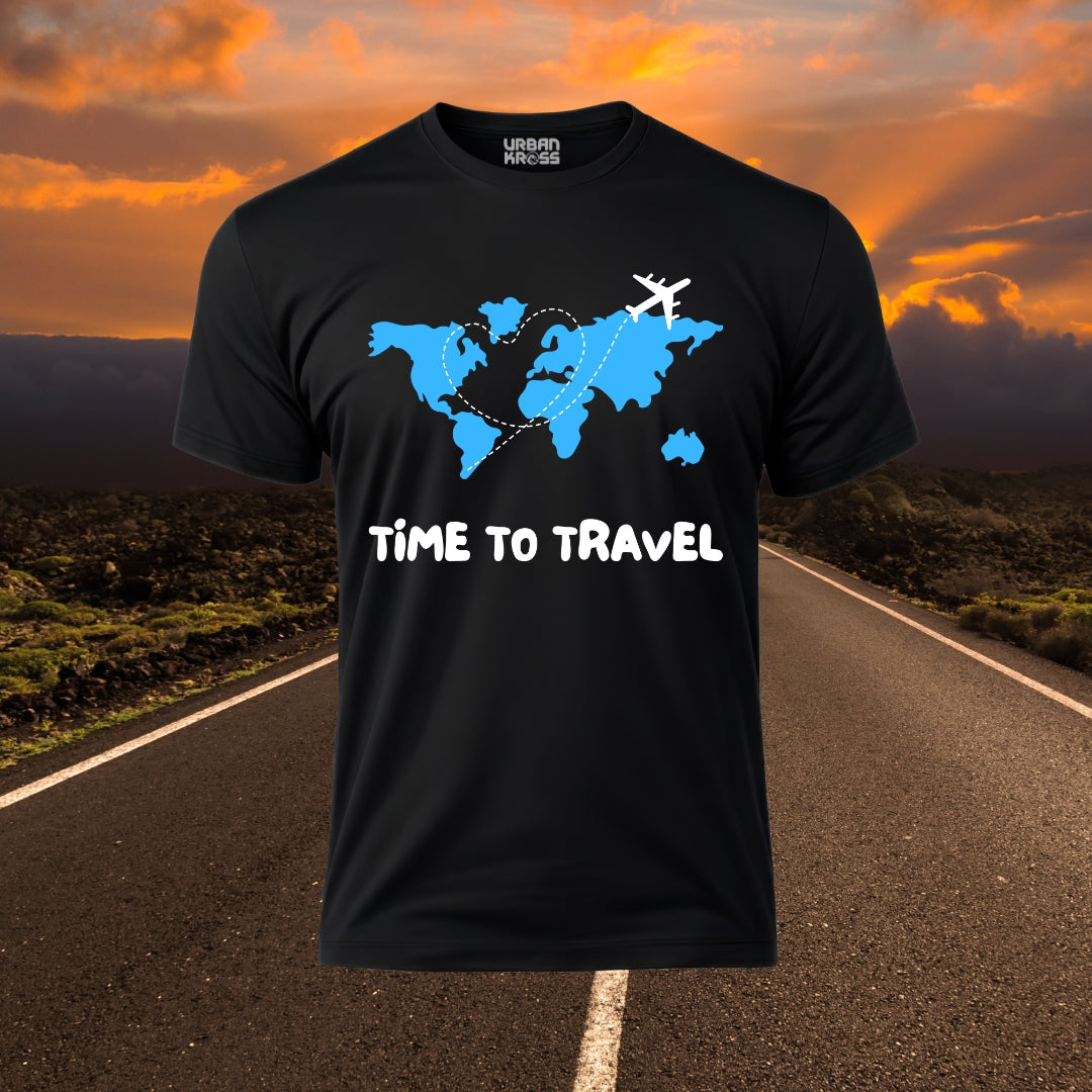 Time To Travel Unisex Classic Crew T-Shirt