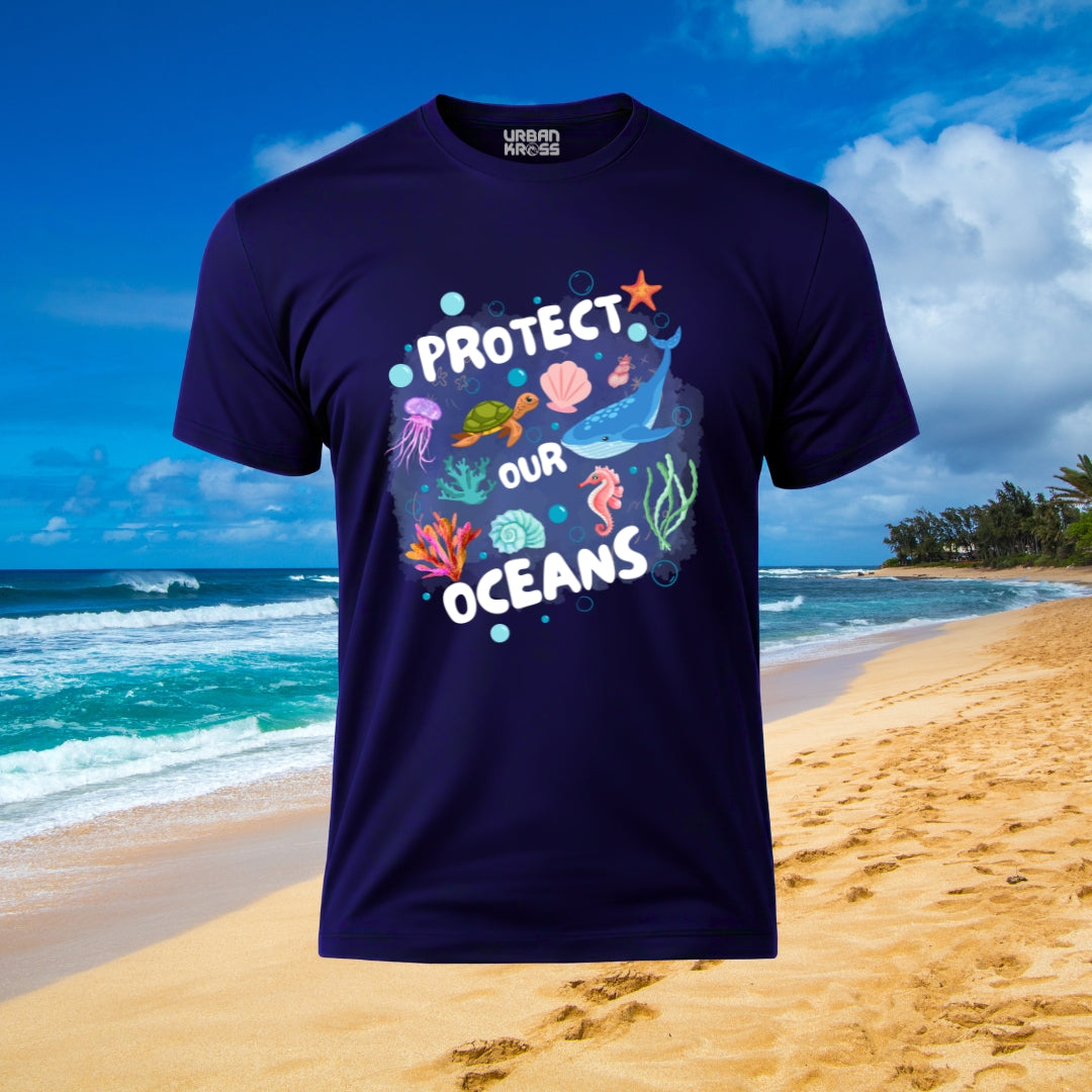 Protect Our Oceans Unisex Classic Crew T-Shirt