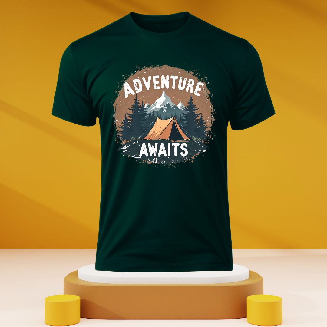 Adventure Awaits Dark Unisex tshirts