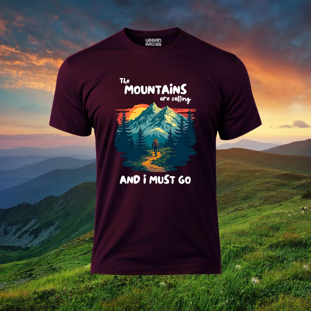 The Mountains Are Calling Unisex Classic Crew T-Shirt