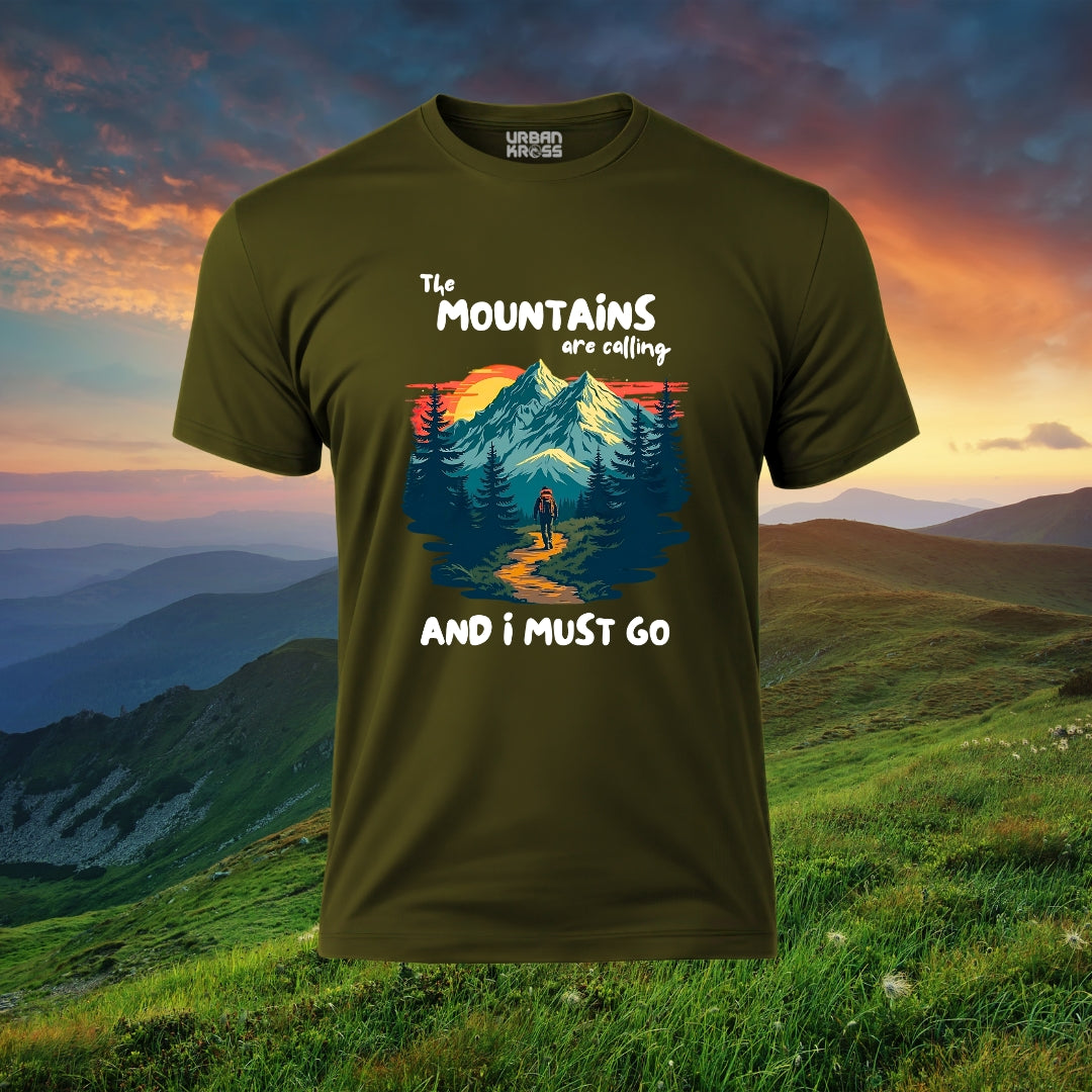 The Mountains Are Calling Unisex Classic Crew T-Shirt