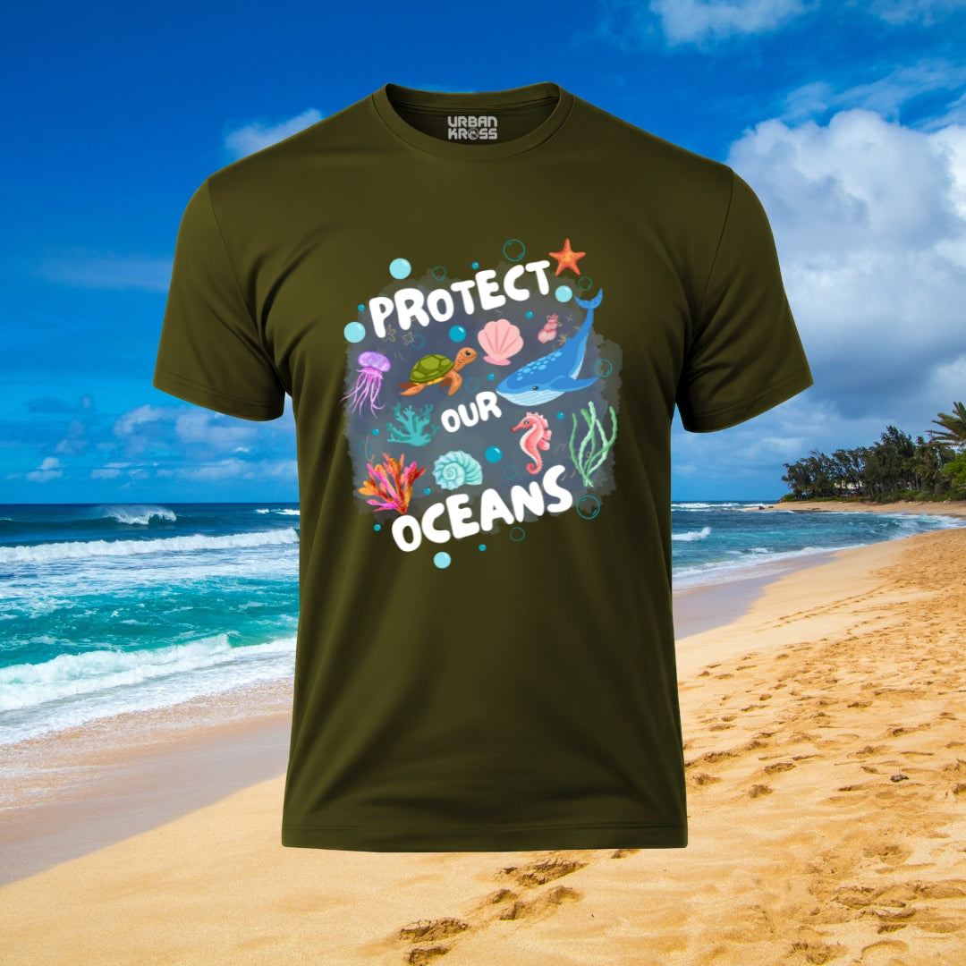 Protect Our Oceans Unisex Classic Crew T-Shirt