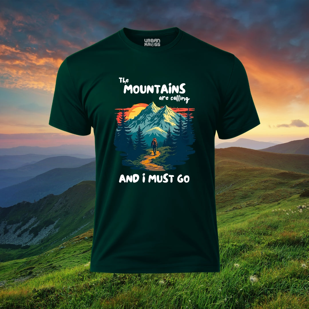 The Mountains Are Calling Unisex Classic Crew T-Shirt