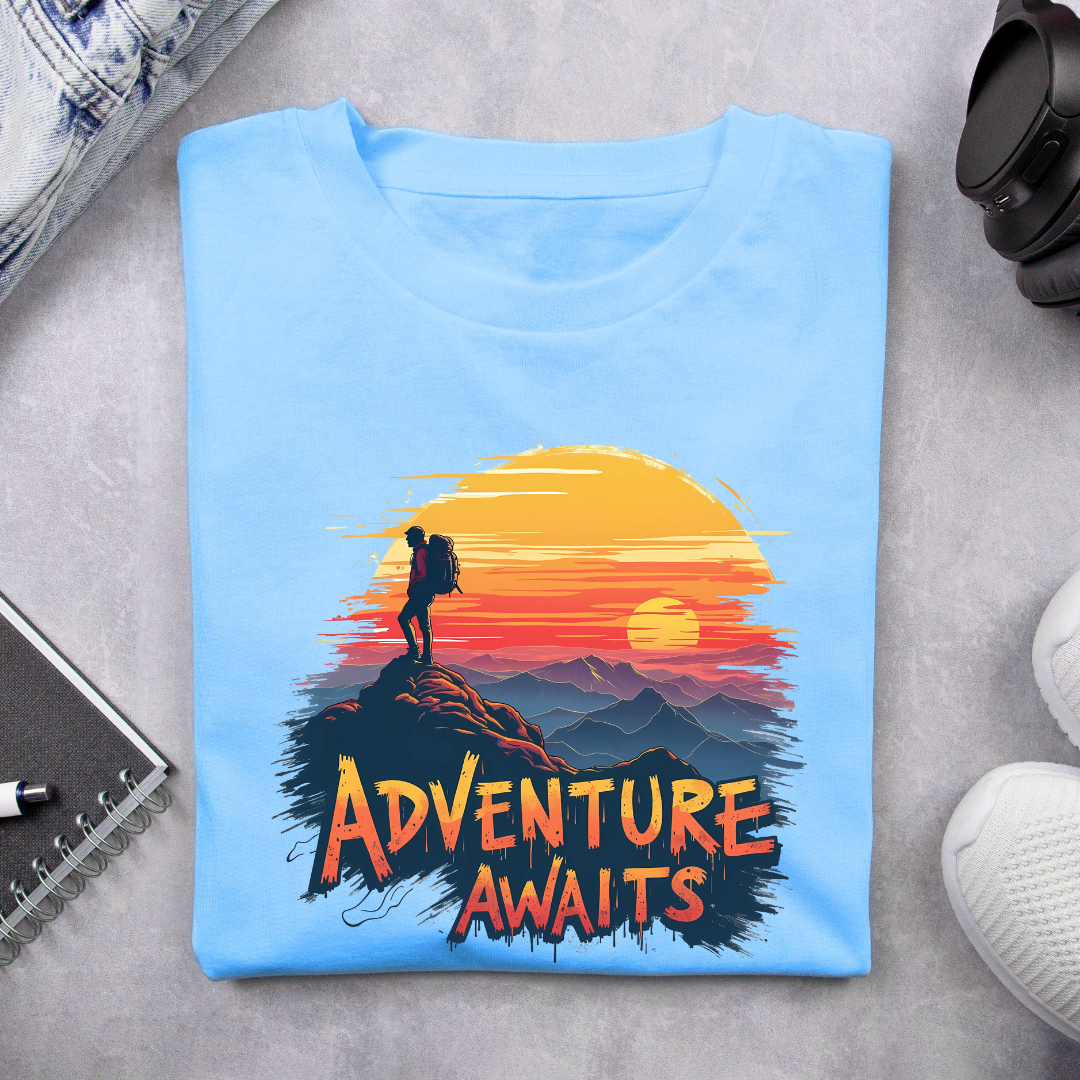 Adventure Awaits Unisex Light Tshirts