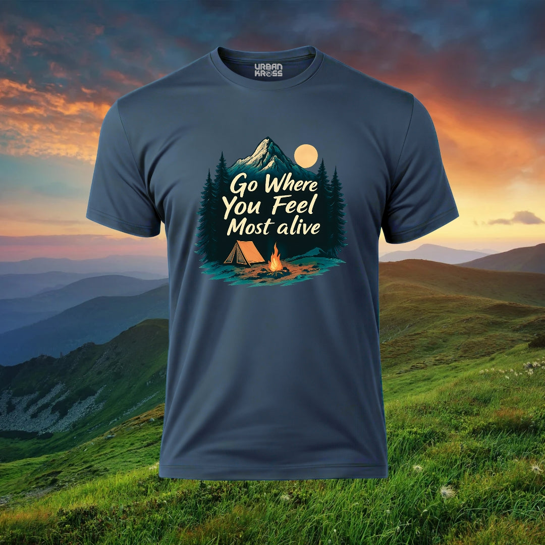 Go Where You Feel Most Alive Unisex Classic Crew T-Shirt