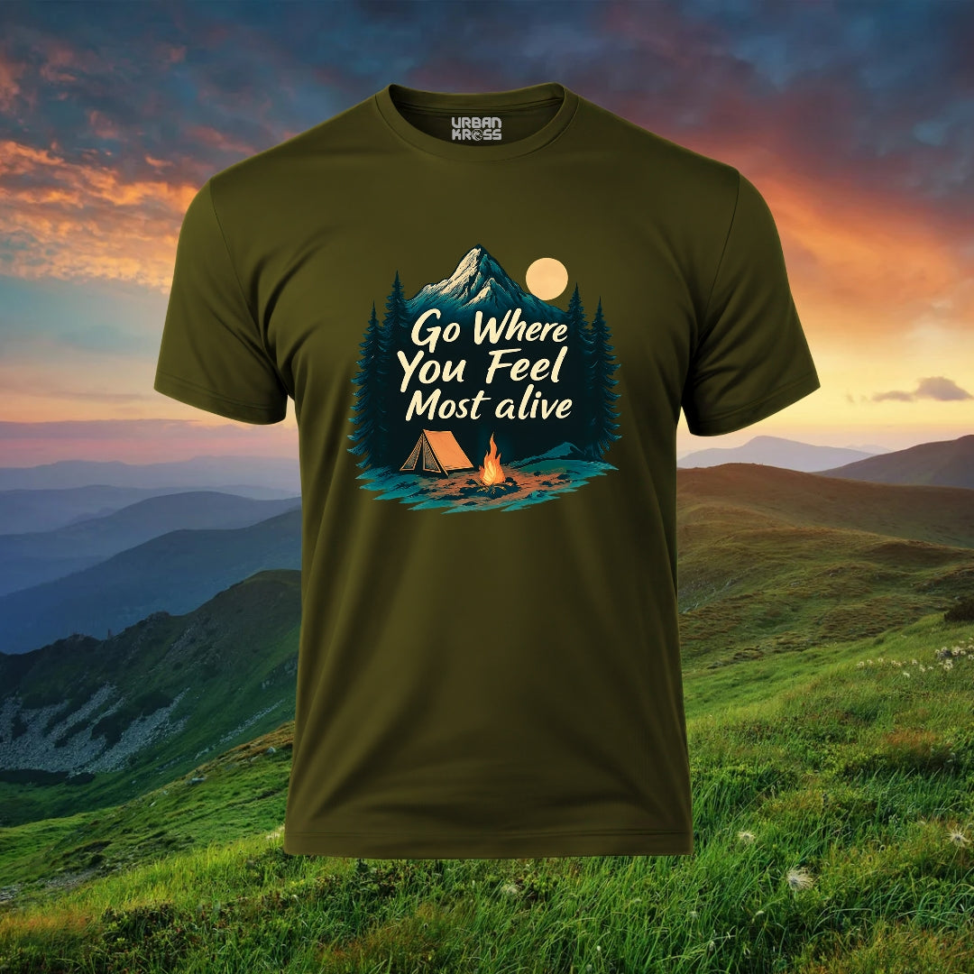 Go Where You Feel Most Alive Unisex Classic Crew T-Shirt