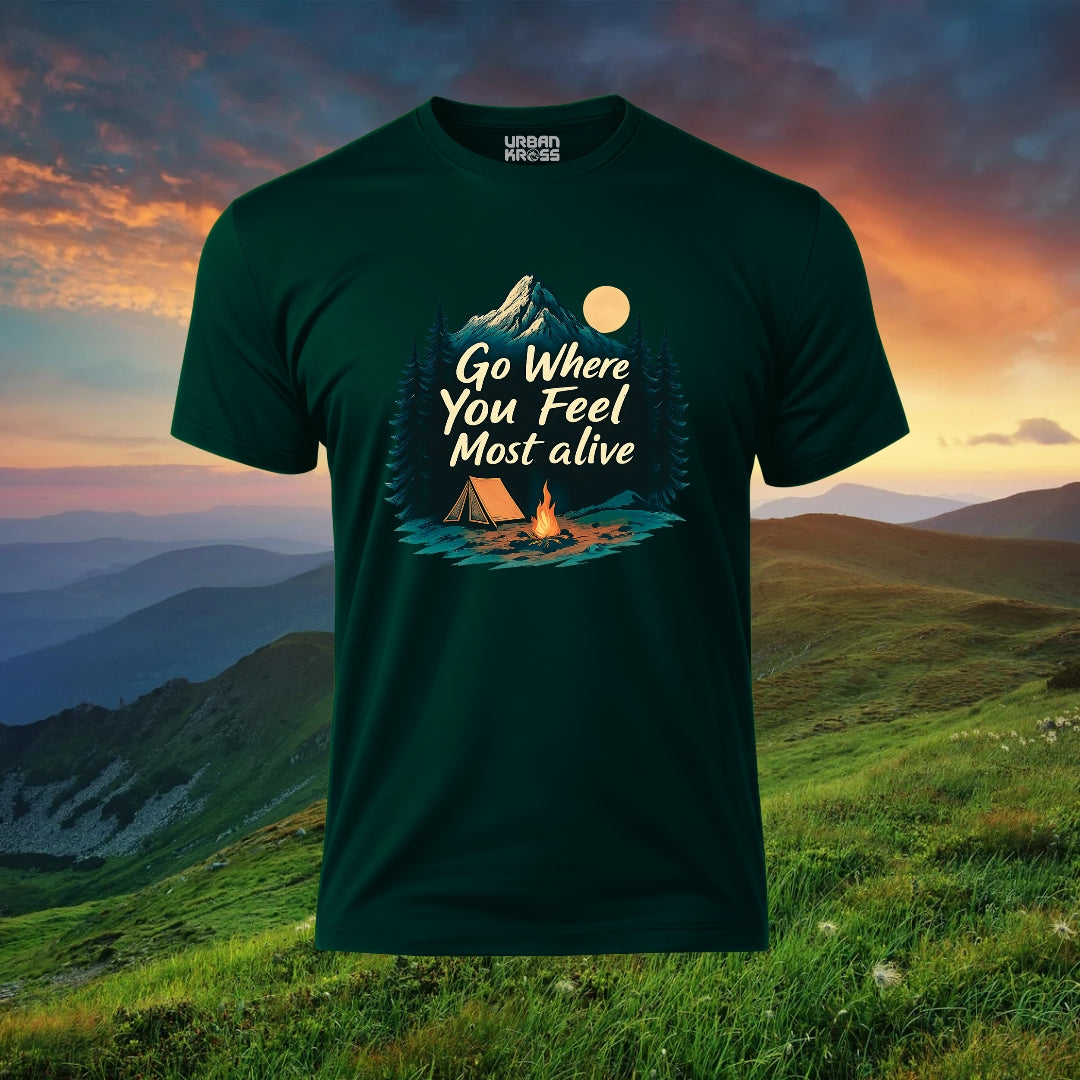 Go Where You Feel Most Alive Unisex Classic Crew T-Shirt