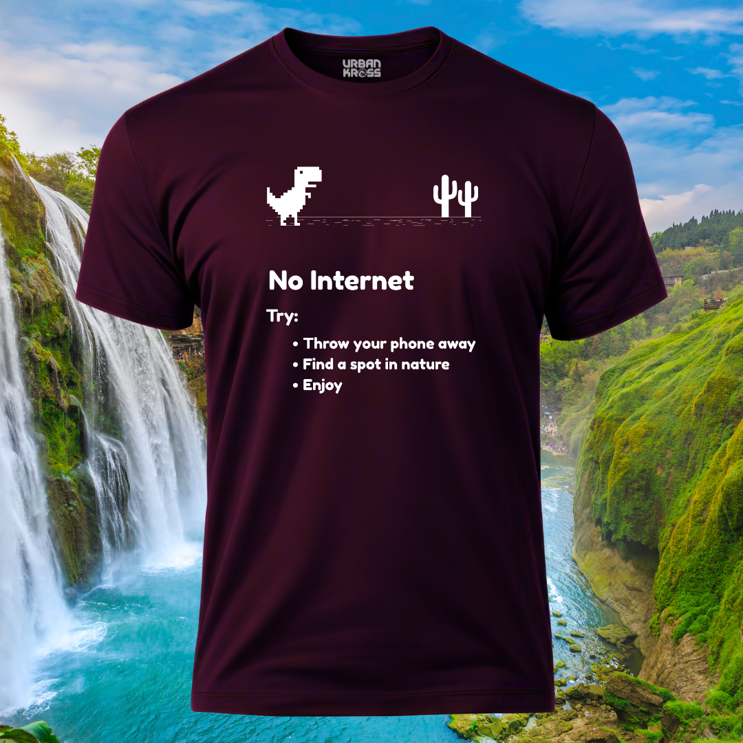 No Internet Unisex Classic Crew T-Shirt