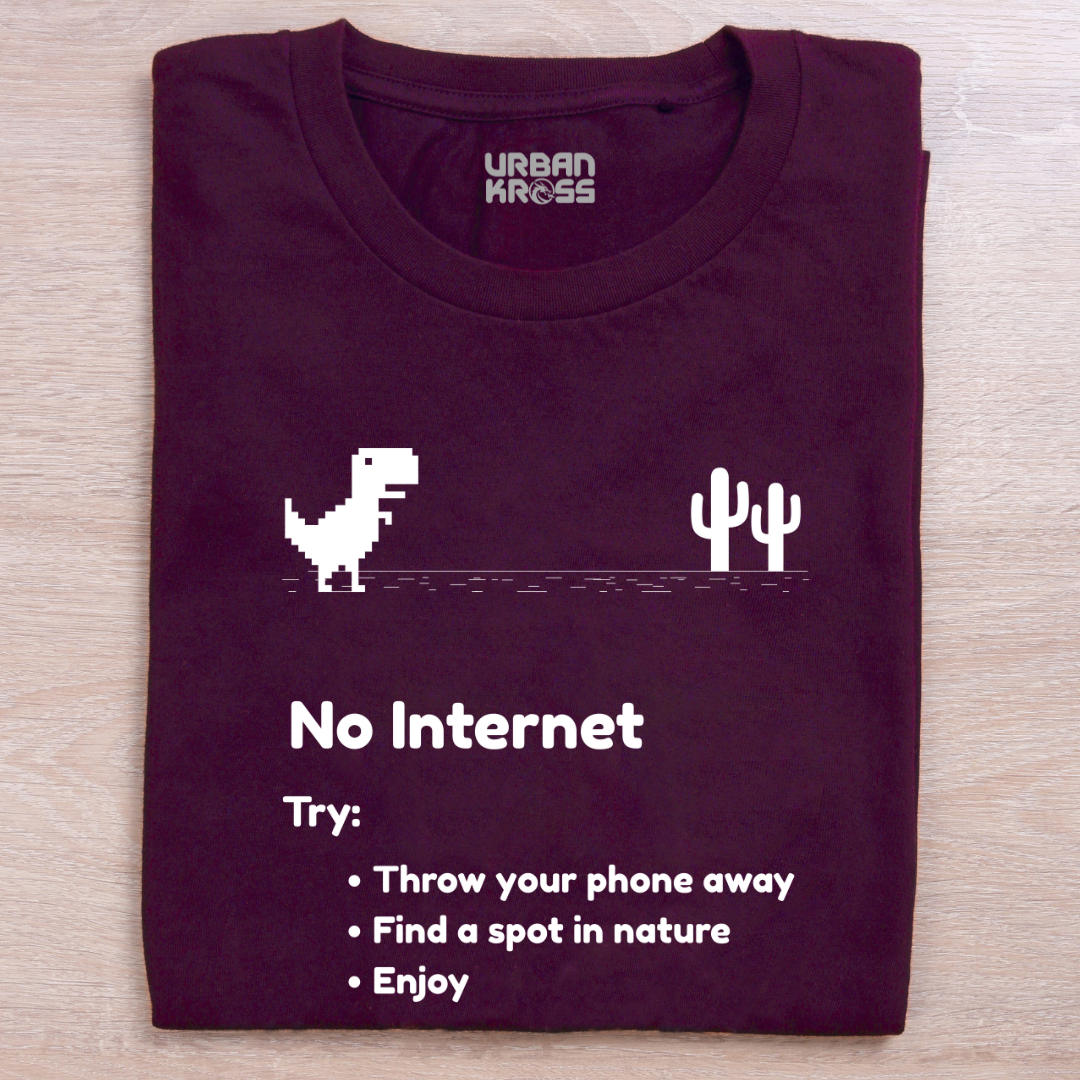 No Internet Unisex Classic Crew T-Shirt