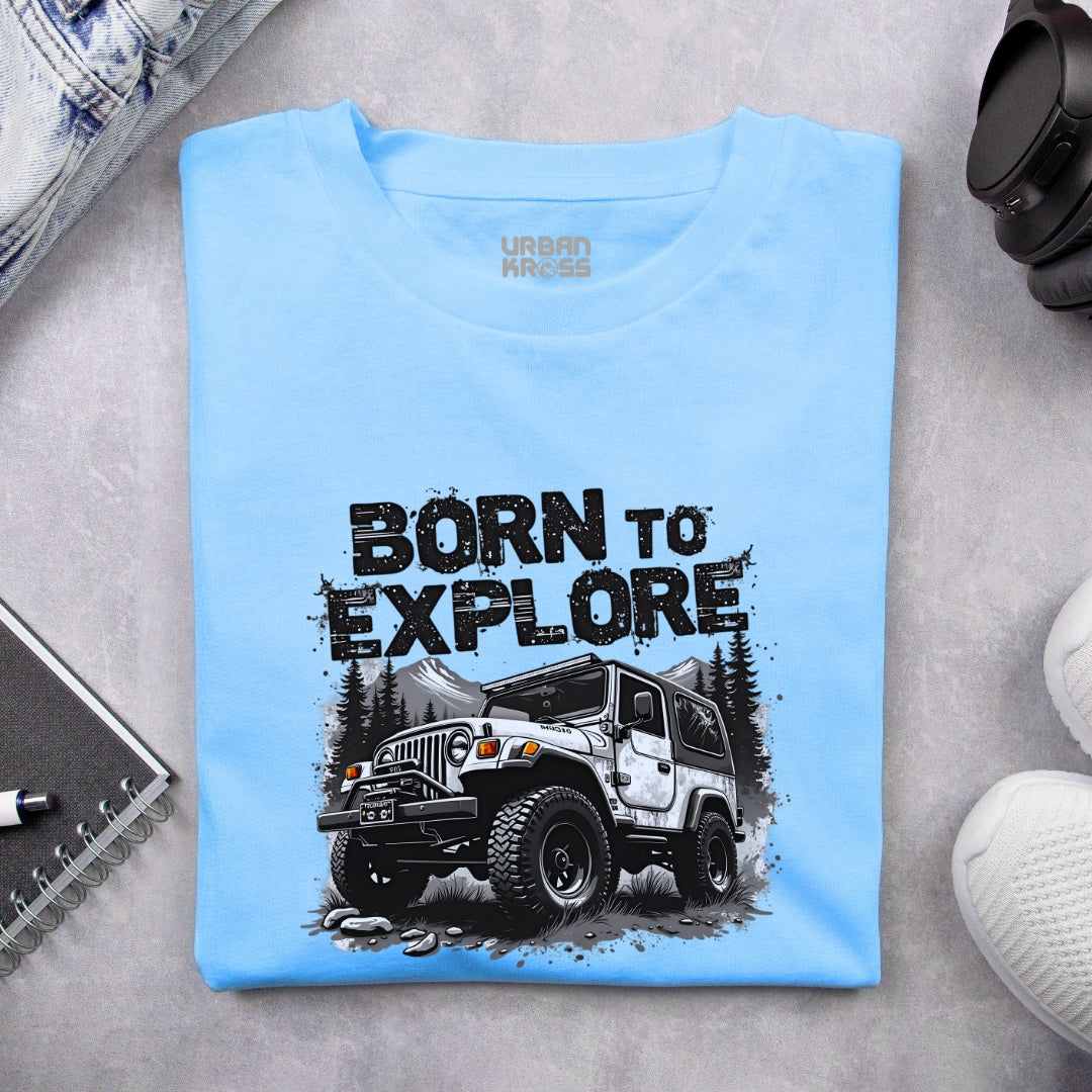 Born To Explore Unisex Classic Crew T-Shirt