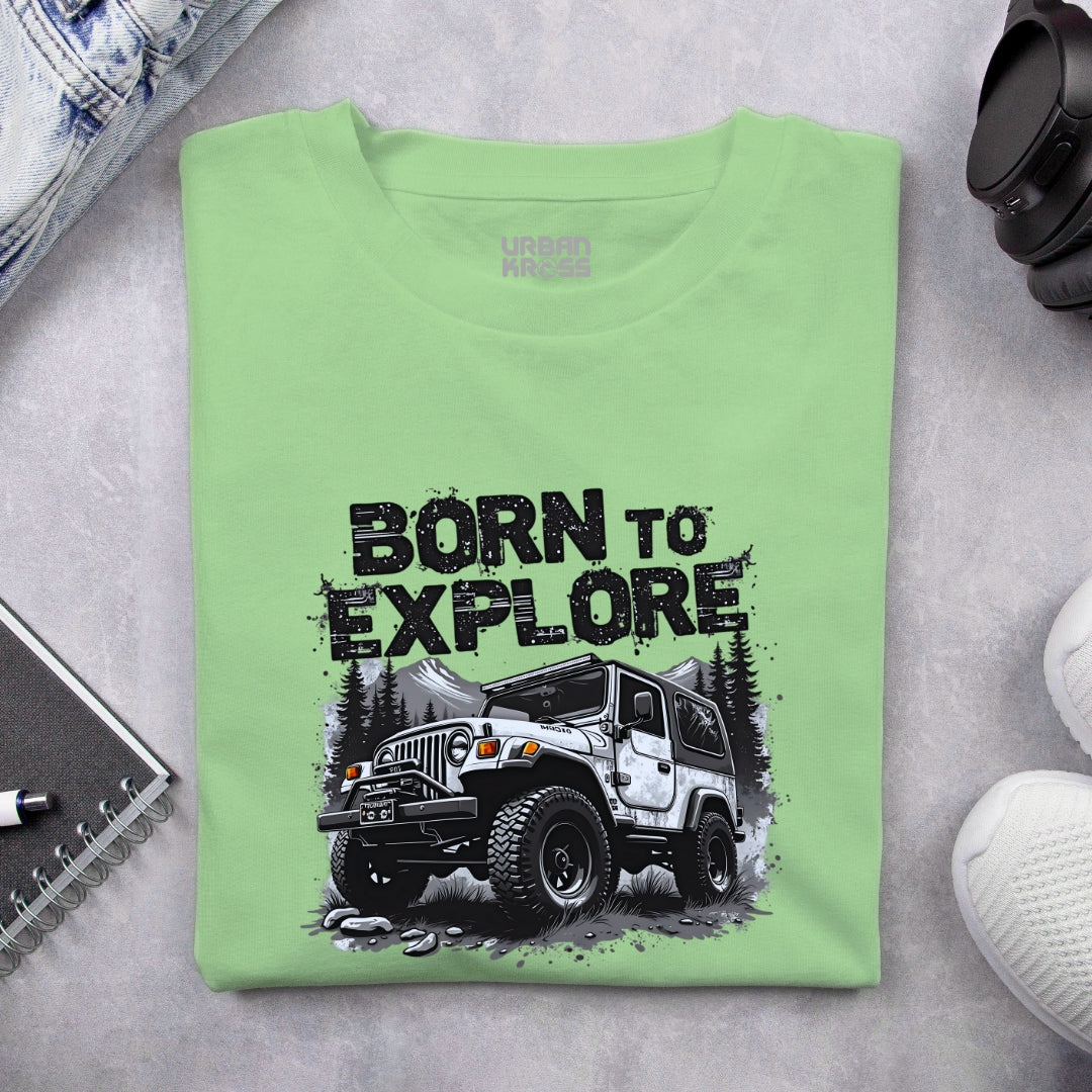 Born To Explore Unisex Classic Crew T-Shirt