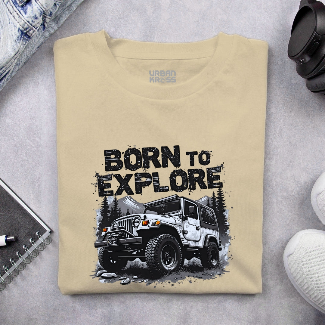 Born To Explore Unisex Classic Crew T-Shirt