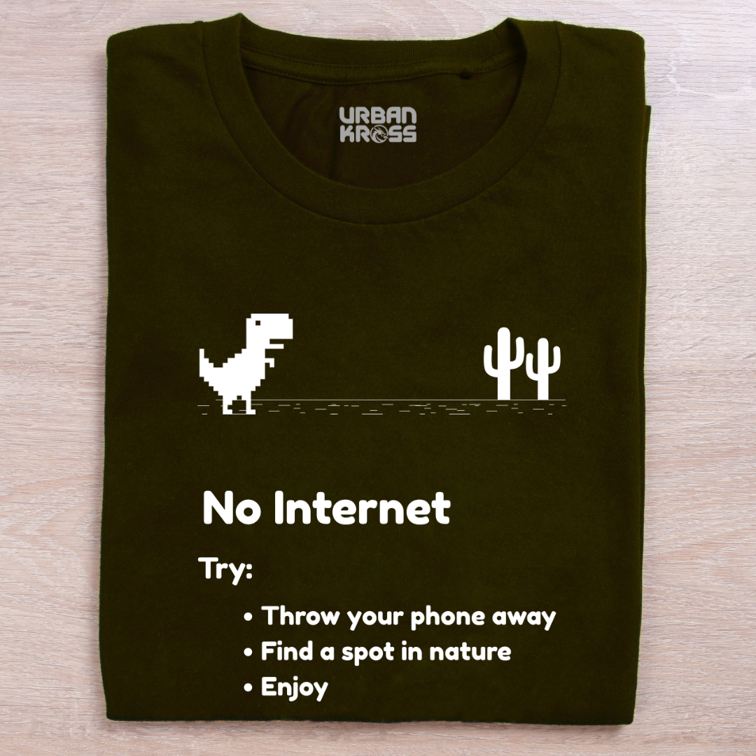 No Internet Unisex Classic Crew T-Shirt