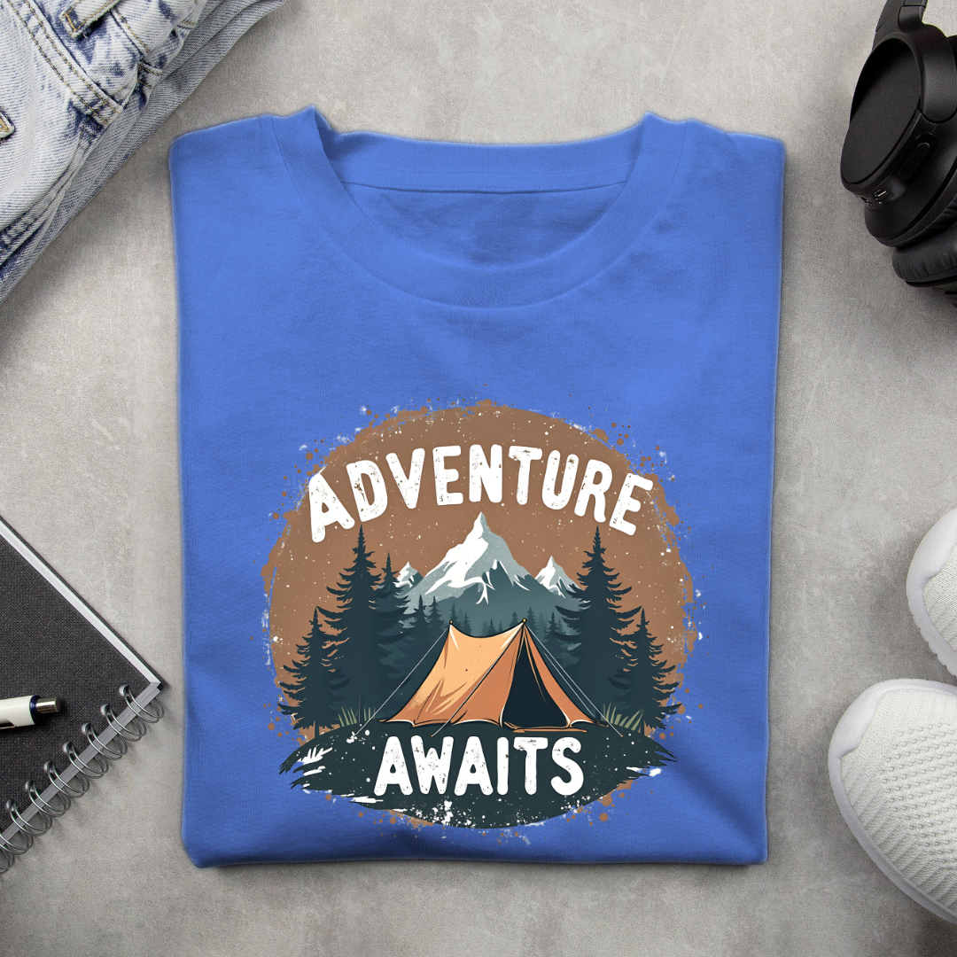 Adventure Awaits Dark Unisex tshirts