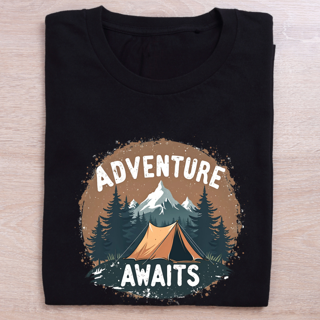 Adventure Awaits Dark Unisex tshirts