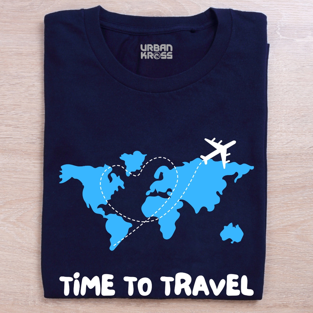 Time To Travel Unisex Classic Crew T-Shirt