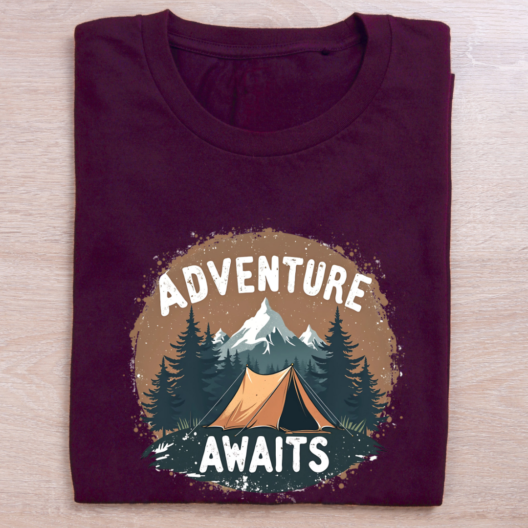 Adventure Awaits Dark Unisex tshirts