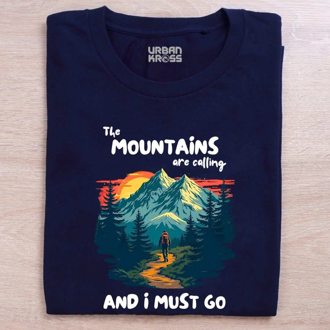 The Mountains Are Calling Unisex Classic Crew T-Shirt