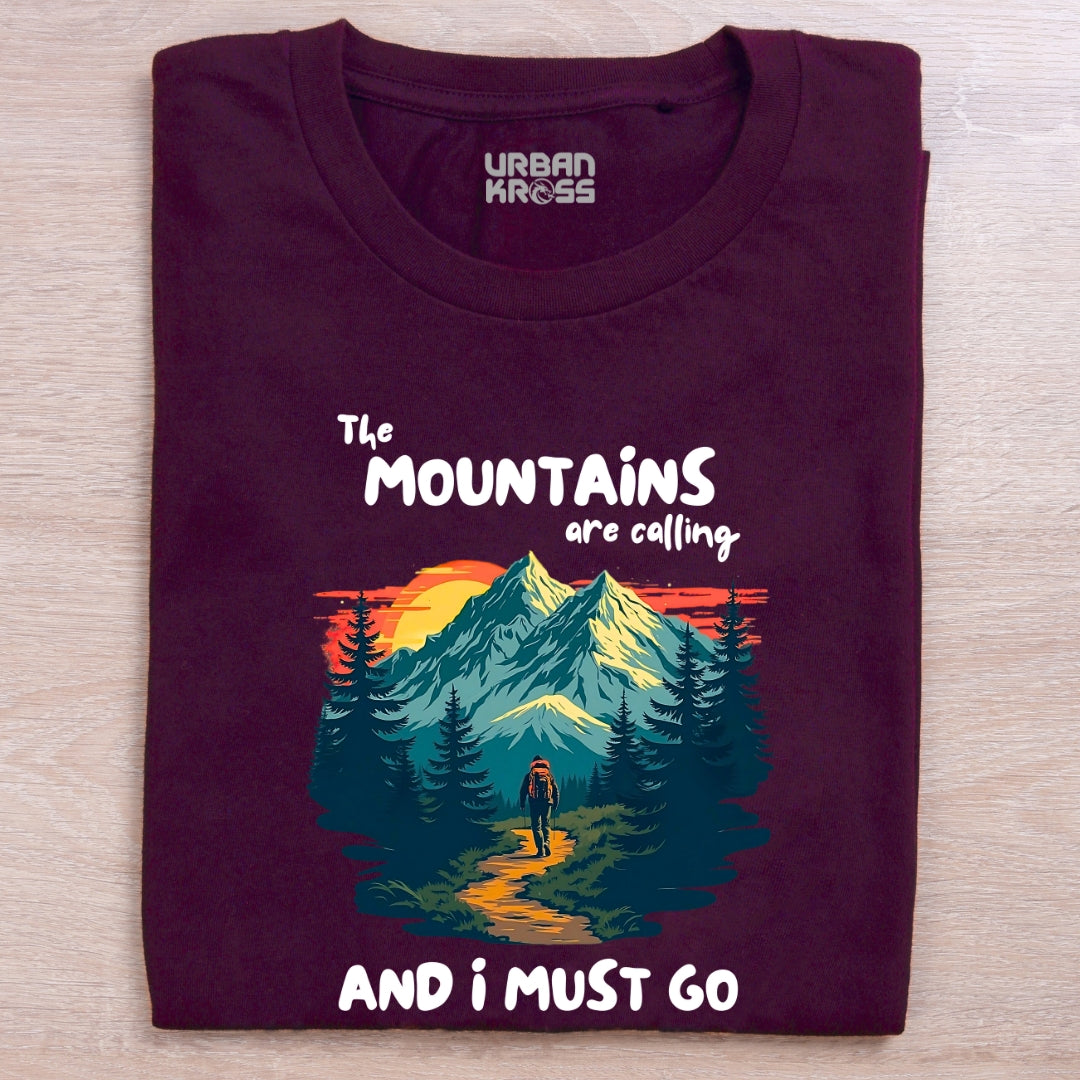 The Mountains Are Calling Unisex Classic Crew T-Shirt