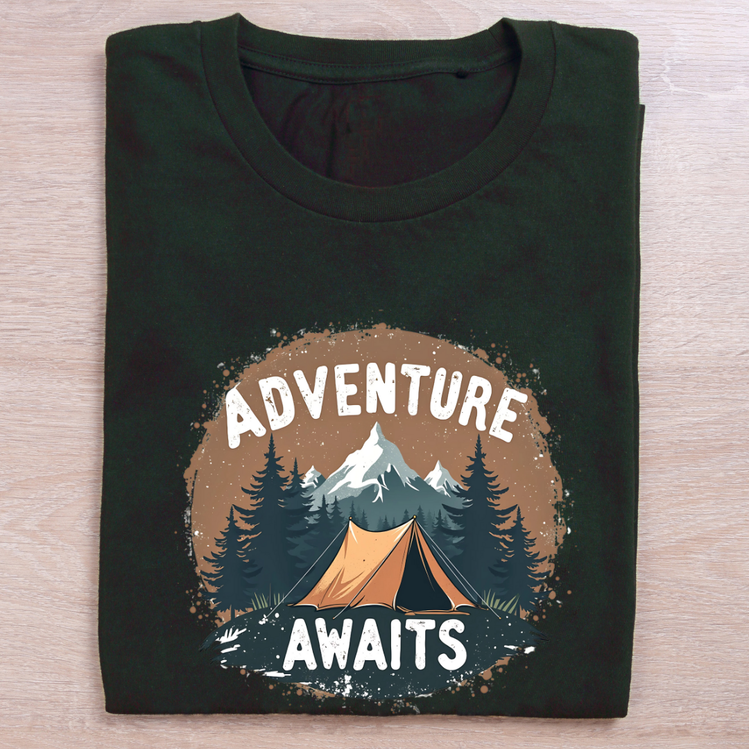 Adventure Awaits Dark Unisex tshirts