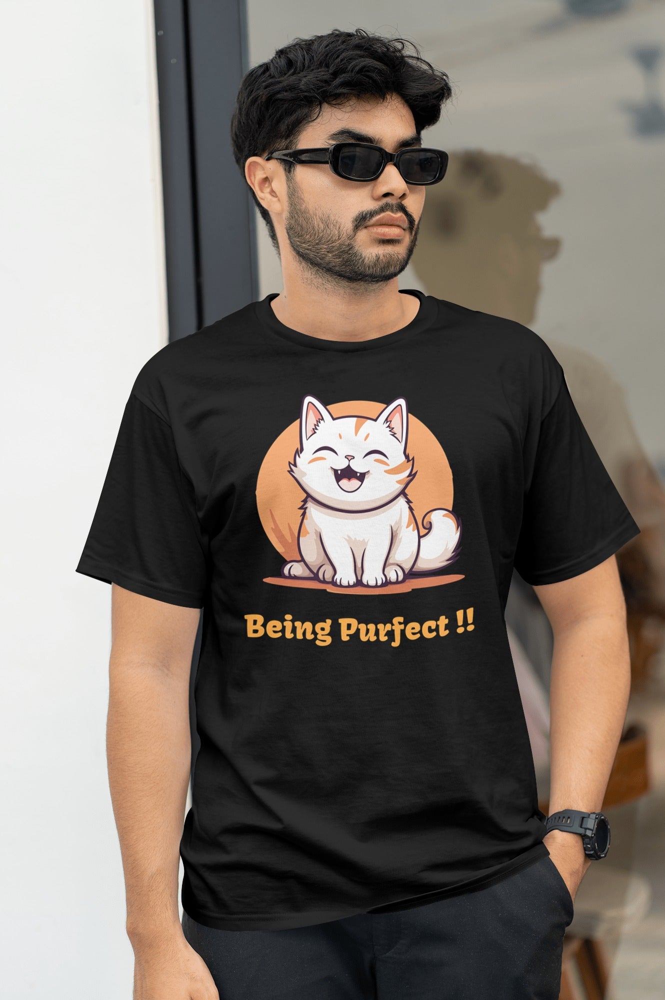 Being Purfect Unisex Tshirt- Dark