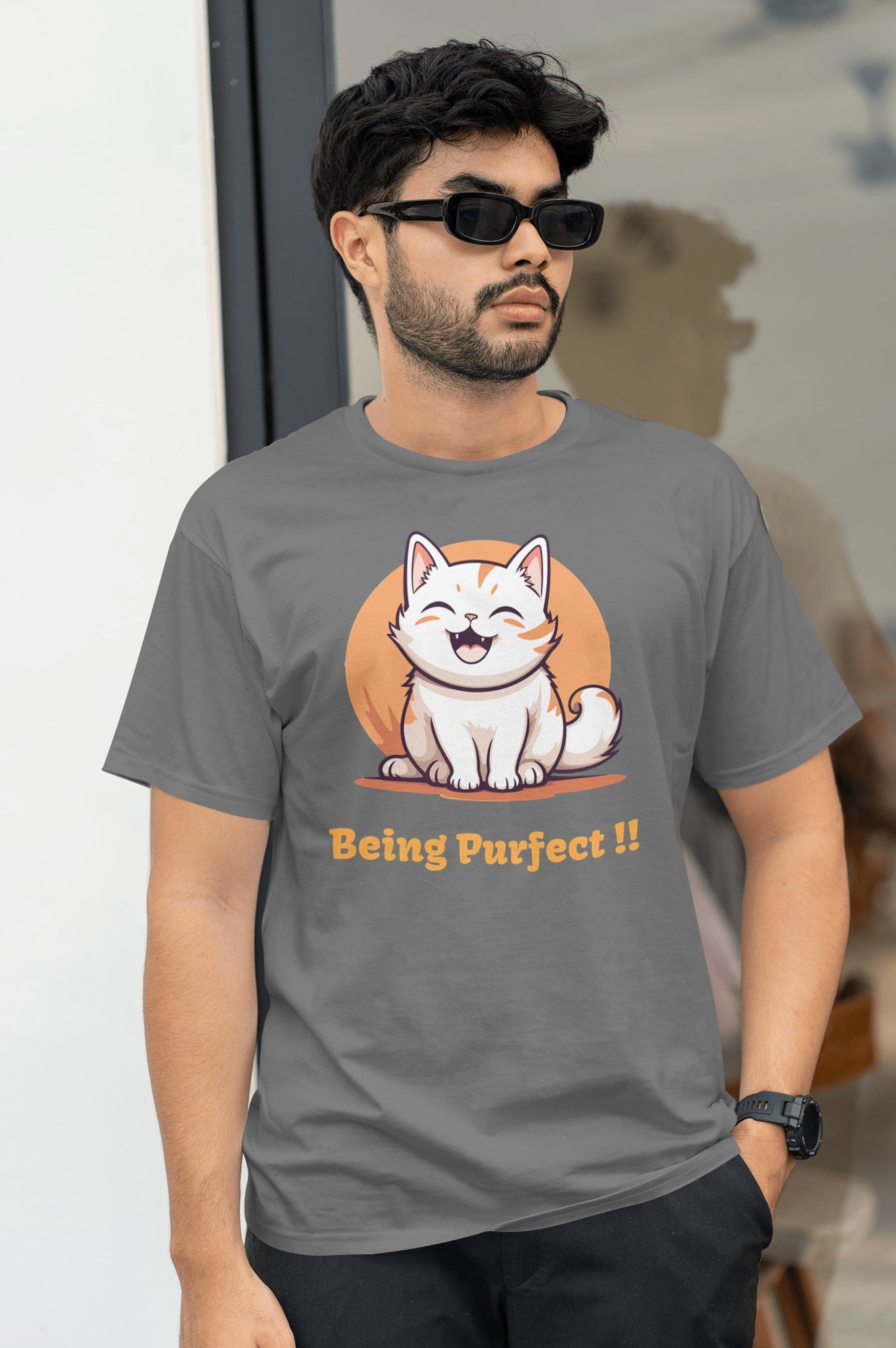 Being Purfect Unisex Tshirt- Dark