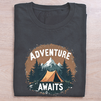 Adventure Awaits Dark Unisex tshirts