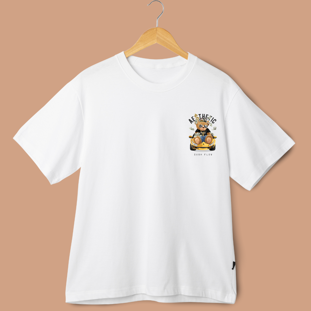 Teddy Aesthetic Cash Flow Oversized Tees