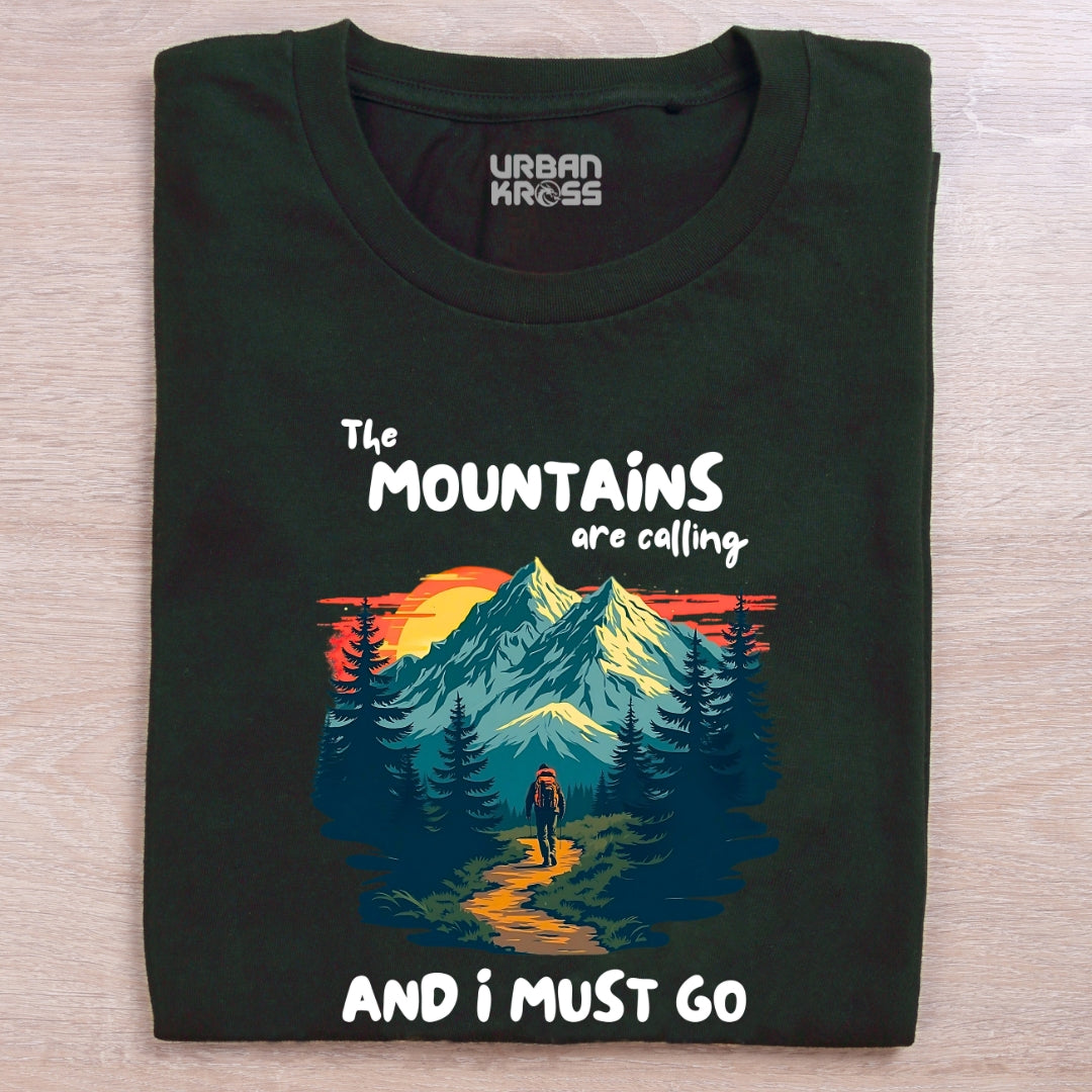 The Mountains Are Calling Unisex Classic Crew T-Shirt