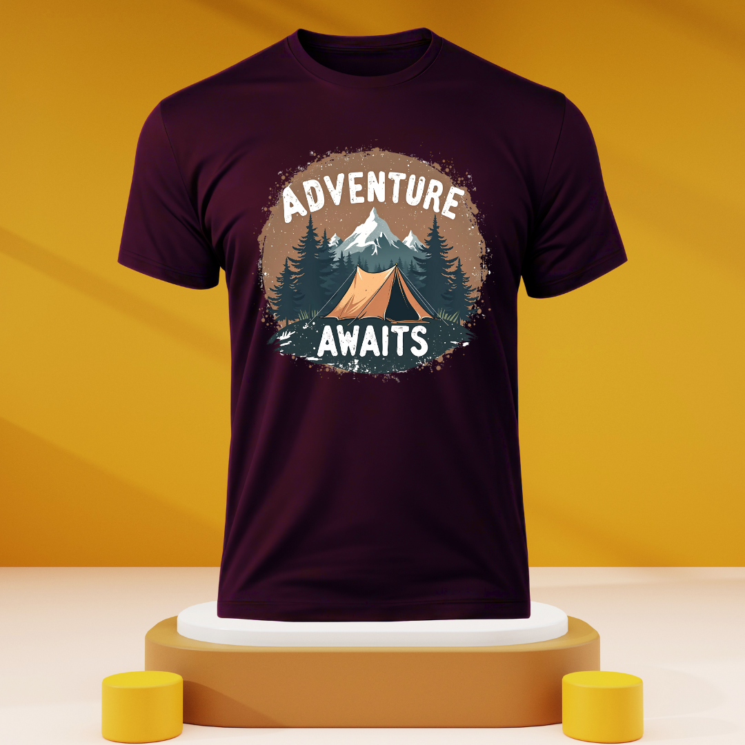 Adventure Awaits Dark Unisex tshirts