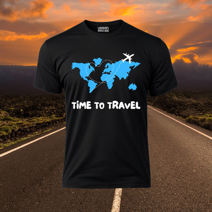 Time To Travel Unisex Classic Crew T-Shirt