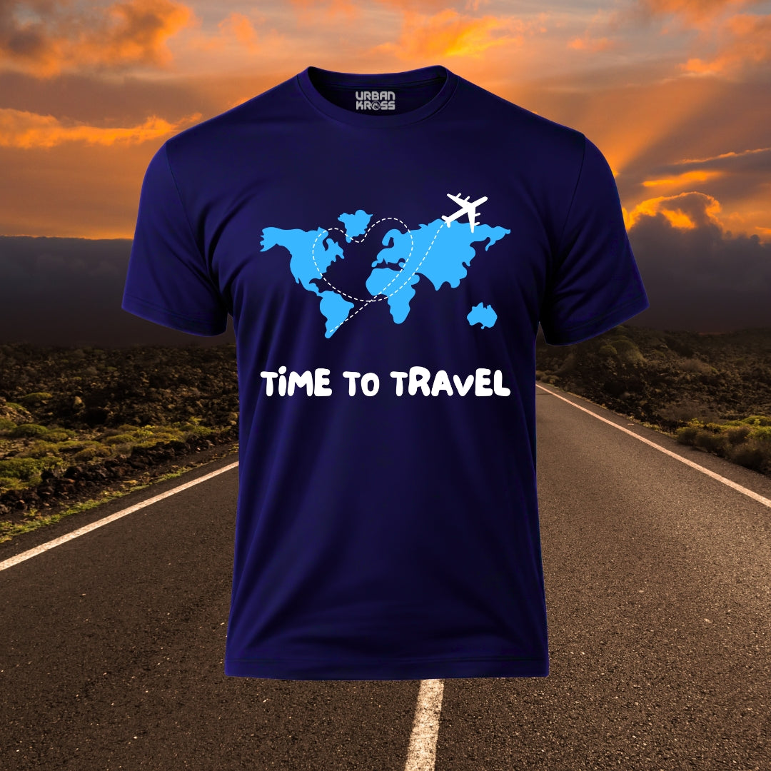 Time To Travel Unisex Classic Crew T-Shirt