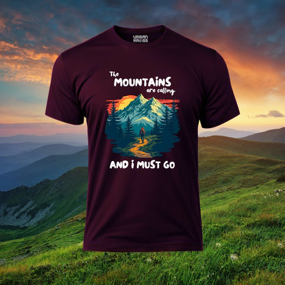 The Mountains Are Calling Unisex Classic Crew T-Shirt
