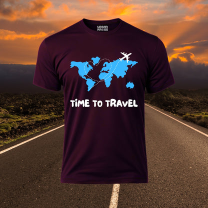 Time To Travel Unisex Classic Crew T-Shirt