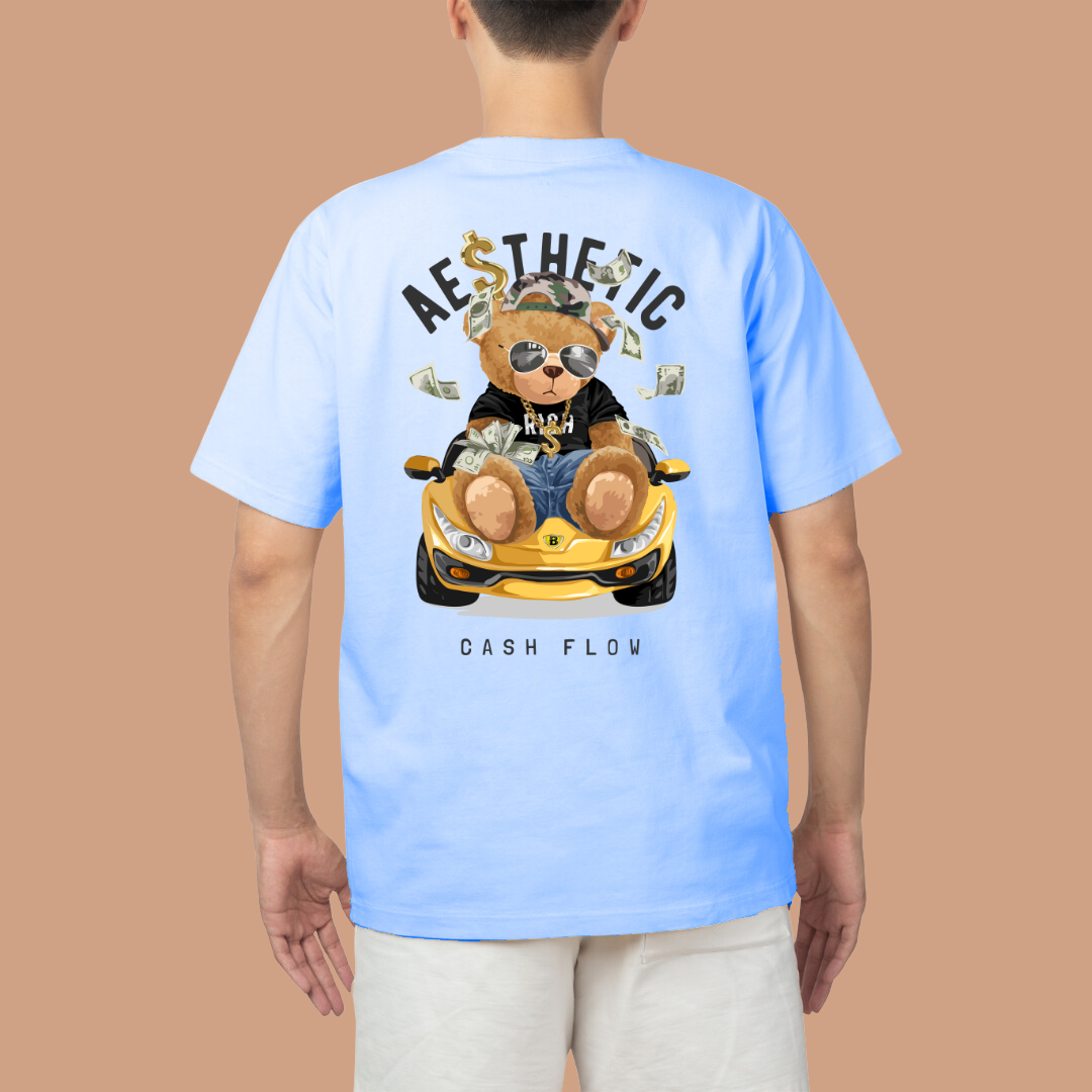 Teddy Aesthetic Cash Flow Oversized Tees