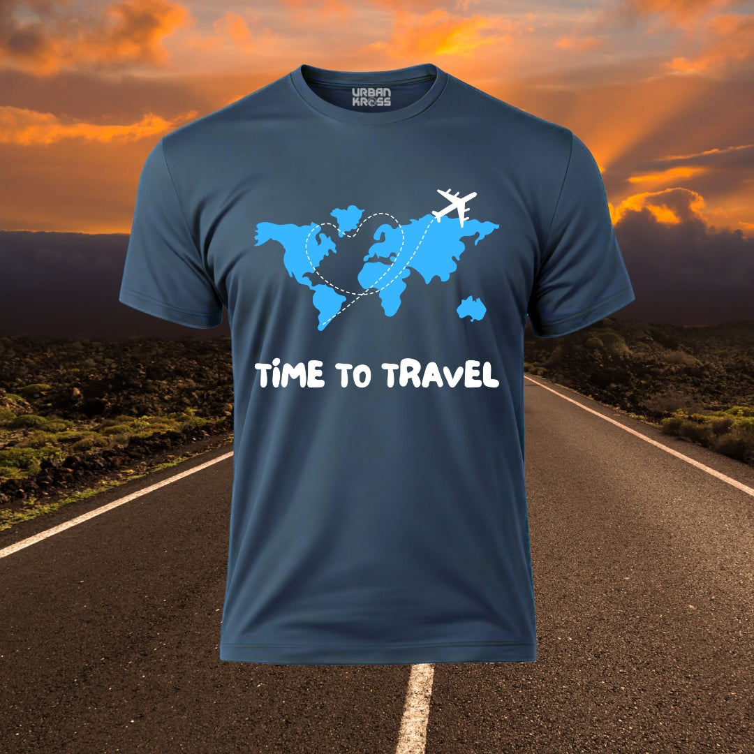Time To Travel Unisex Classic Crew T-Shirt