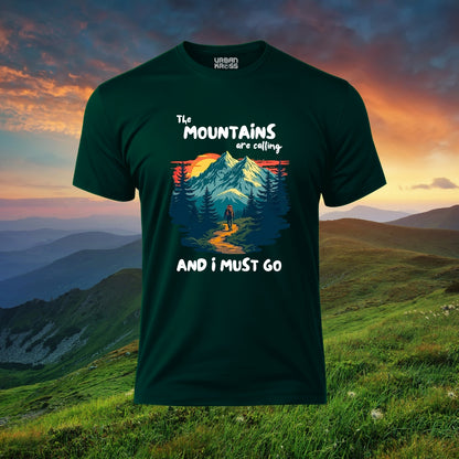 The Mountains Are Calling Unisex Classic Crew T-Shirt