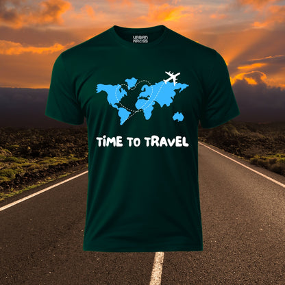 Time To Travel Unisex Classic Crew T-Shirt