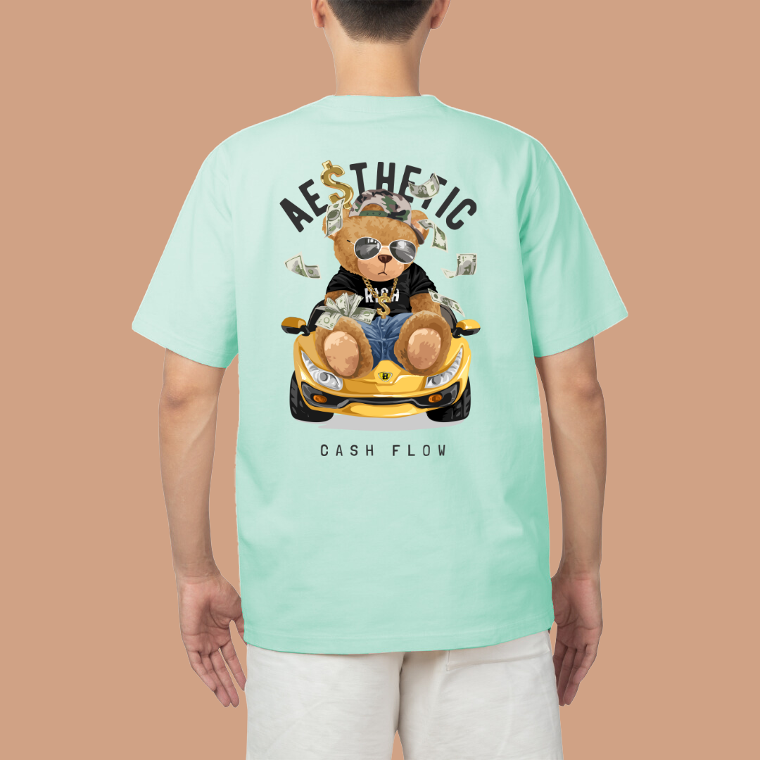 Teddy Aesthetic Cash Flow Oversized Tees