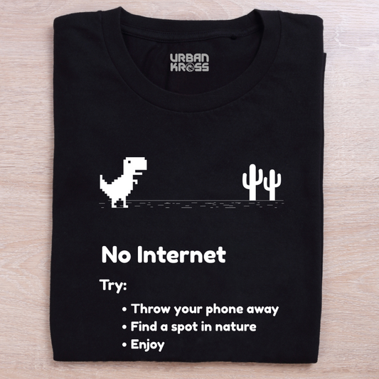 No Internet Unisex Classic Crew T-Shirt