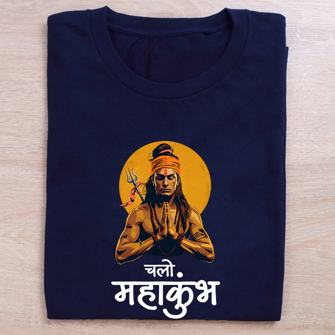 Chalo Mahakumbh Unisex Half Sleeve Tshirts