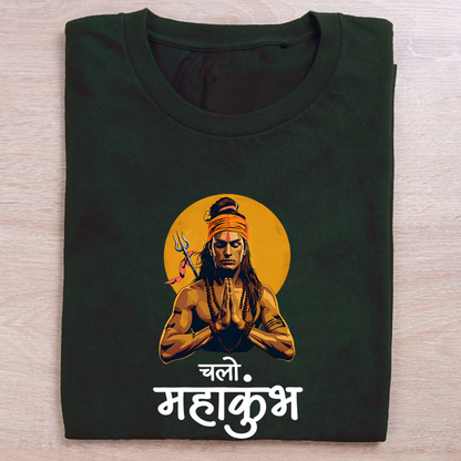 Chalo Mahakumbh Unisex Half Sleeve Tshirts