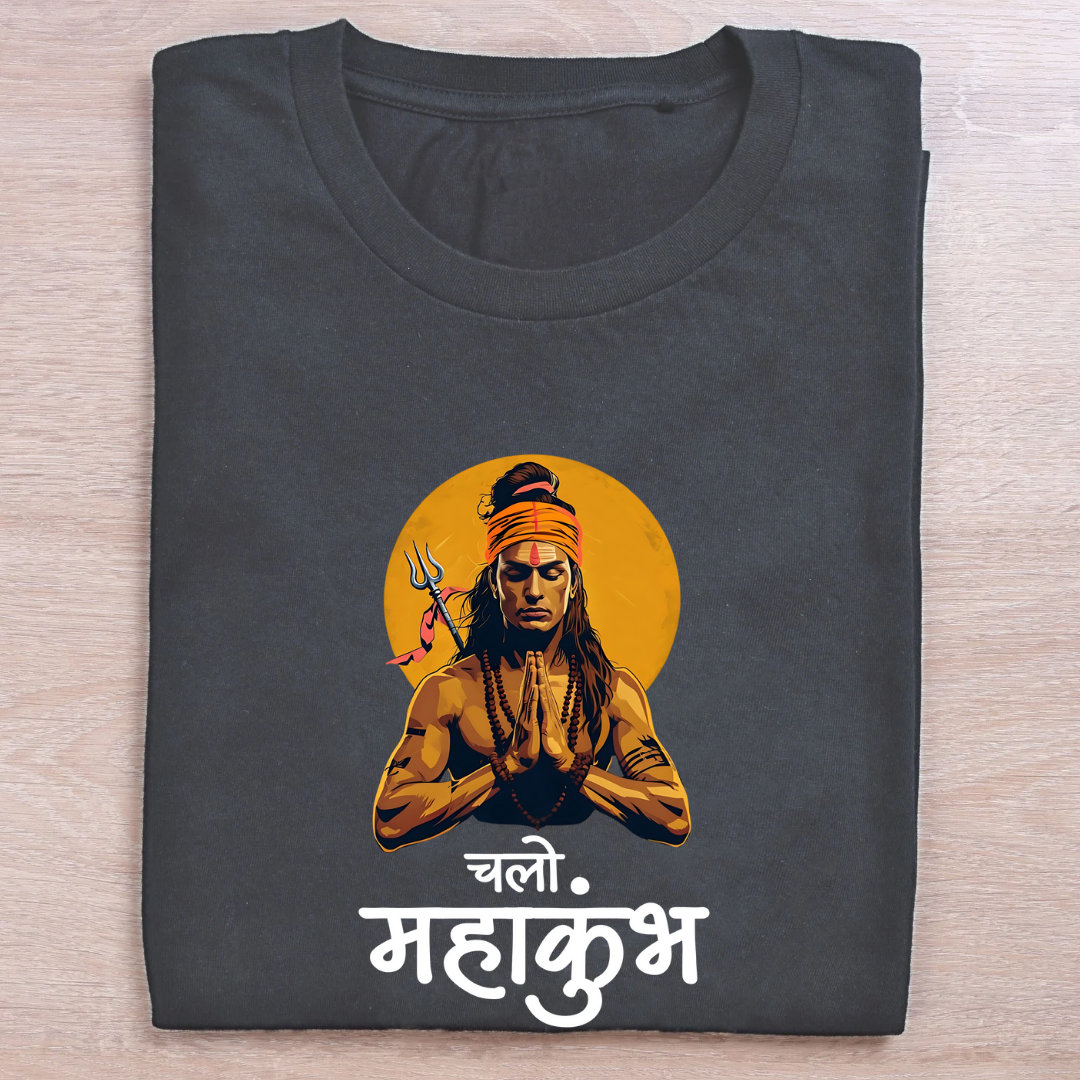 Chalo Mahakumbh Unisex Half Sleeve Tshirts