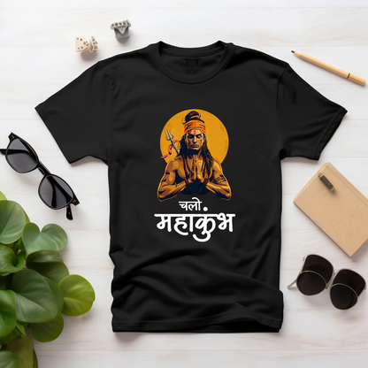 Chalo Mahakumbh Unisex Half Sleeve Tshirts