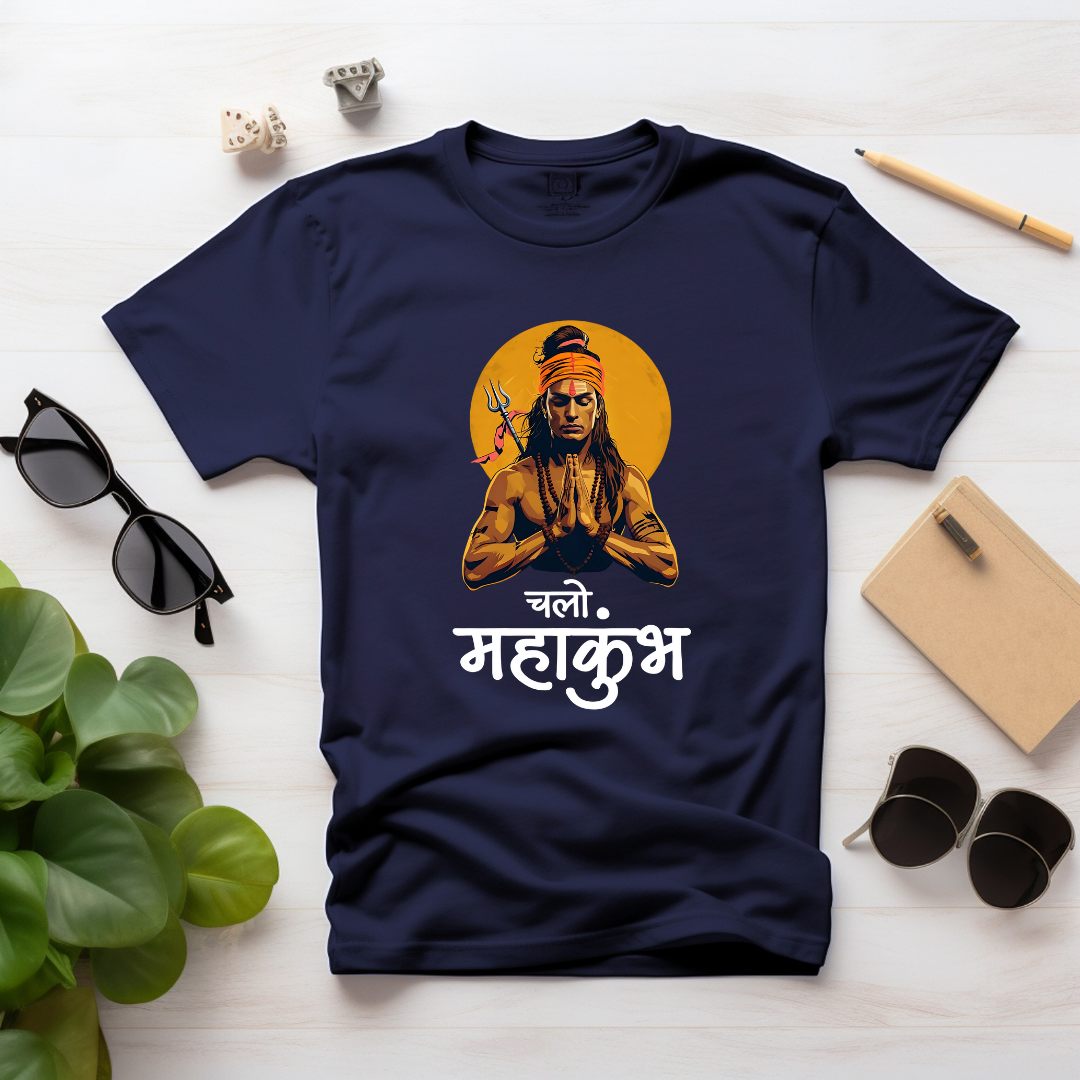 Chalo Mahakumbh Unisex Half Sleeve Tshirts